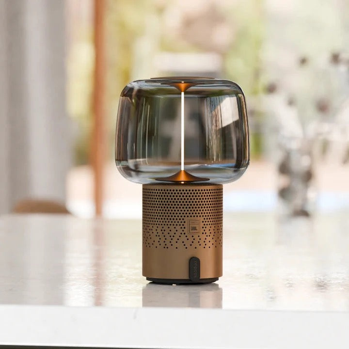 Designová lampa s reproduktorem Kooduu Serena Play - bronzová