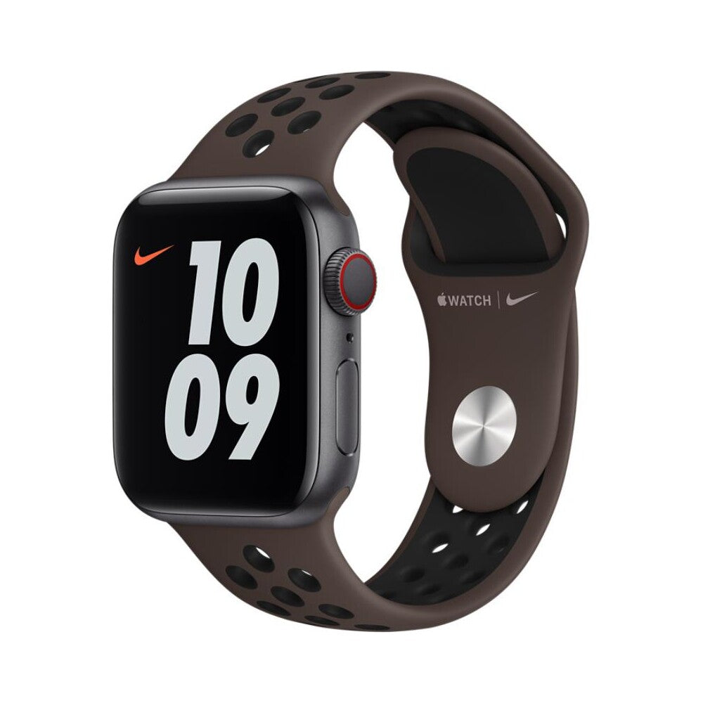 Apple Watch 38/40/41 mm antracitově šedý / černý sportovní řemínek Nike