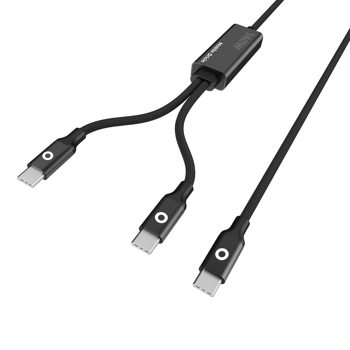 Kabel Mobile Origin Dvojitý nabíjecí kabel 140W CB10 USB-C (1,2m)
