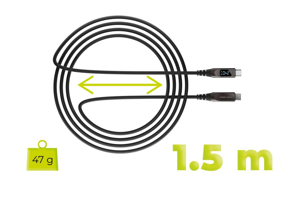 Mobile Origin 240W Display Cable USB-C to USB-C 1.5m CB4 - bonami.click