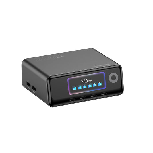 Nabíjecí stanice Mobile Origin GaN nabíjecí hub s displejem 240W PW39