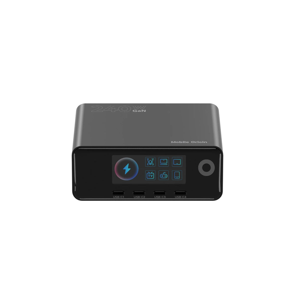 Nabíjecí stanice Mobile Origin GaN nabíjecí hub s displejem 240W PW39