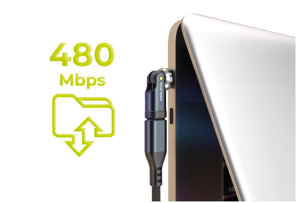 Mobile Origin 240W USB-C Rotation 540° Adapter CB13 - bonami.click
