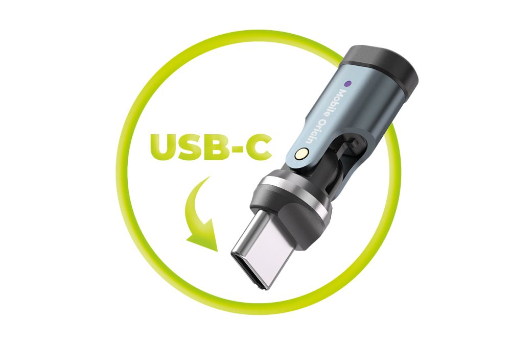 Mobile Origin 240W USB-C Rotation 540° Adapter CB13 - bonami.click