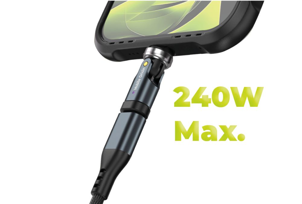 Mobile Origin 240W USB-C Rotation 540° Adapter CB13 - bonami.click