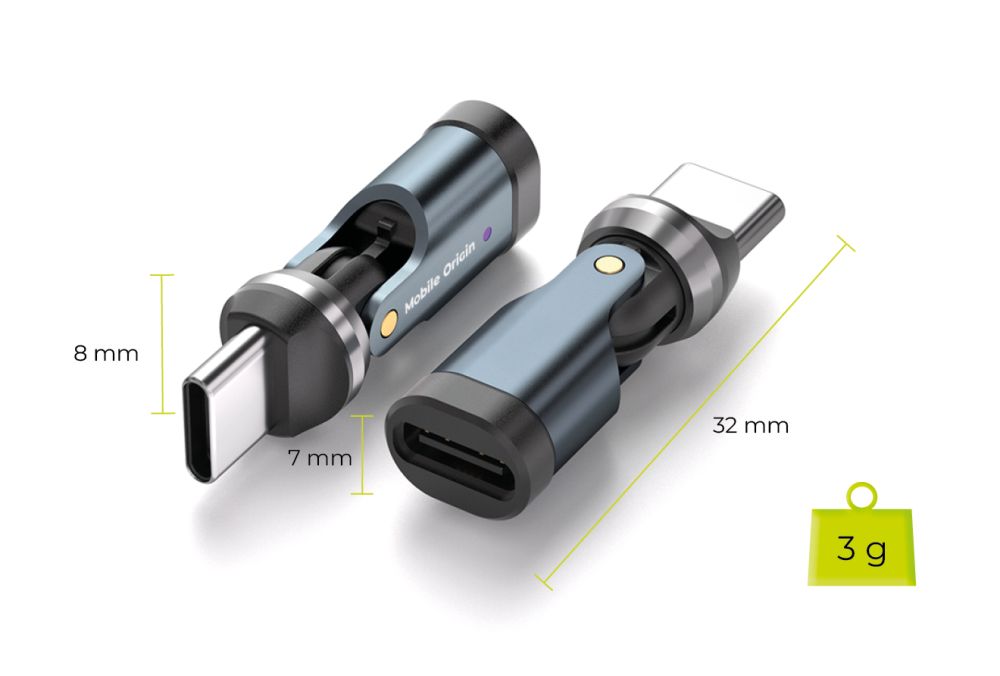 Mobile Origin 240W USB-C Rotation 540° Adapter CB13 - bonami.click