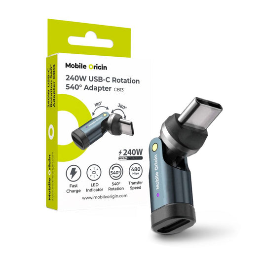 Mobile Origin 240W USB-C Rotation 540° Adapter CB13 - bonami.click