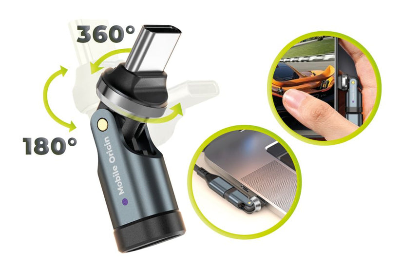 Mobile Origin 240W USB-C Rotation 540° Adapter CB13 - bonami.click