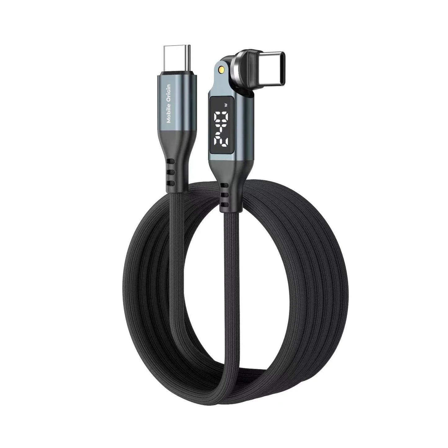 Kabel Mobile Origin Otočný USB-C kabel s displejem 540° 240 W (1,8m)