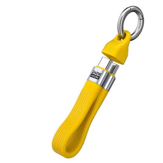 Klíčenka Mobile Origin Klíčenka s kabelem USB-C 240W 40Gbps 8K CB17 - žlutá