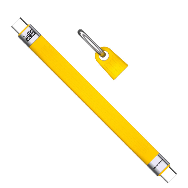 Klíčenka Mobile Origin Klíčenka s kabelem USB-C 240W 40Gbps 8K CB17 - žlutá