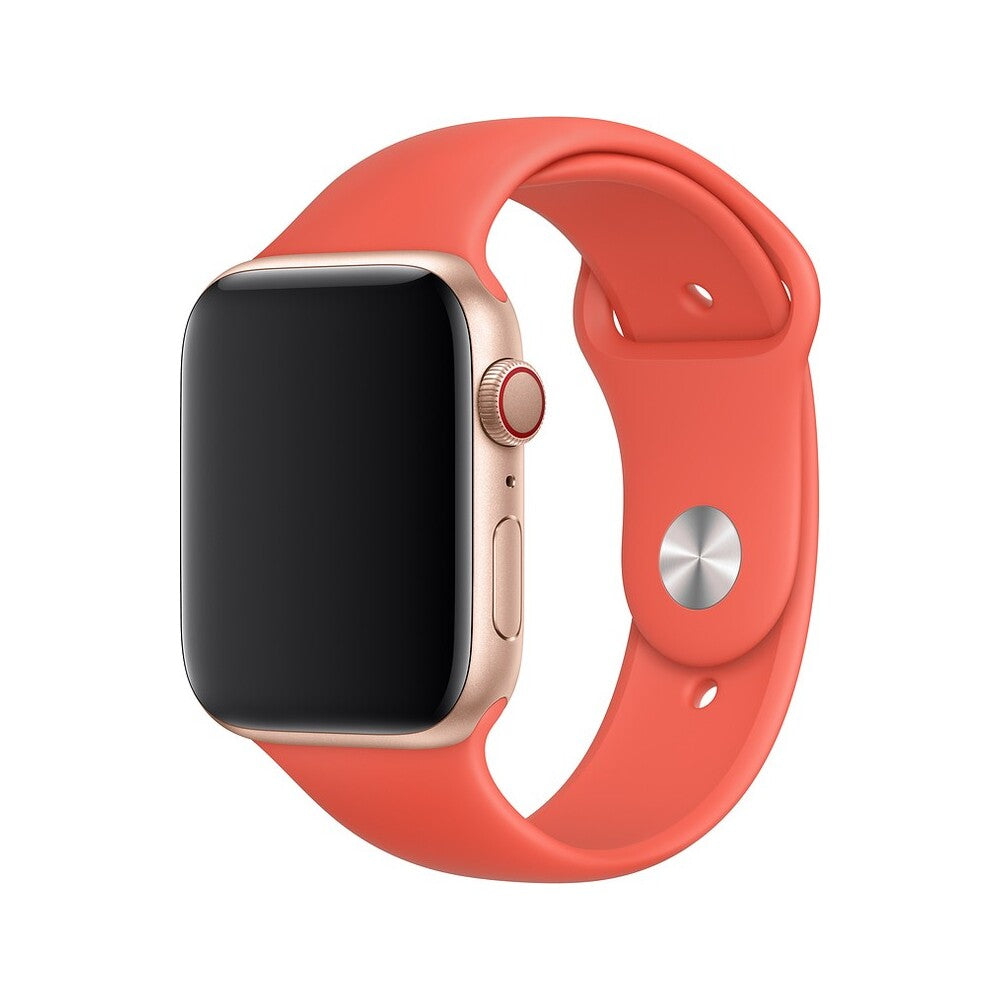 Apple Watch 42/44/45 mm broskvový sportovní řemínek – S/M a M/L