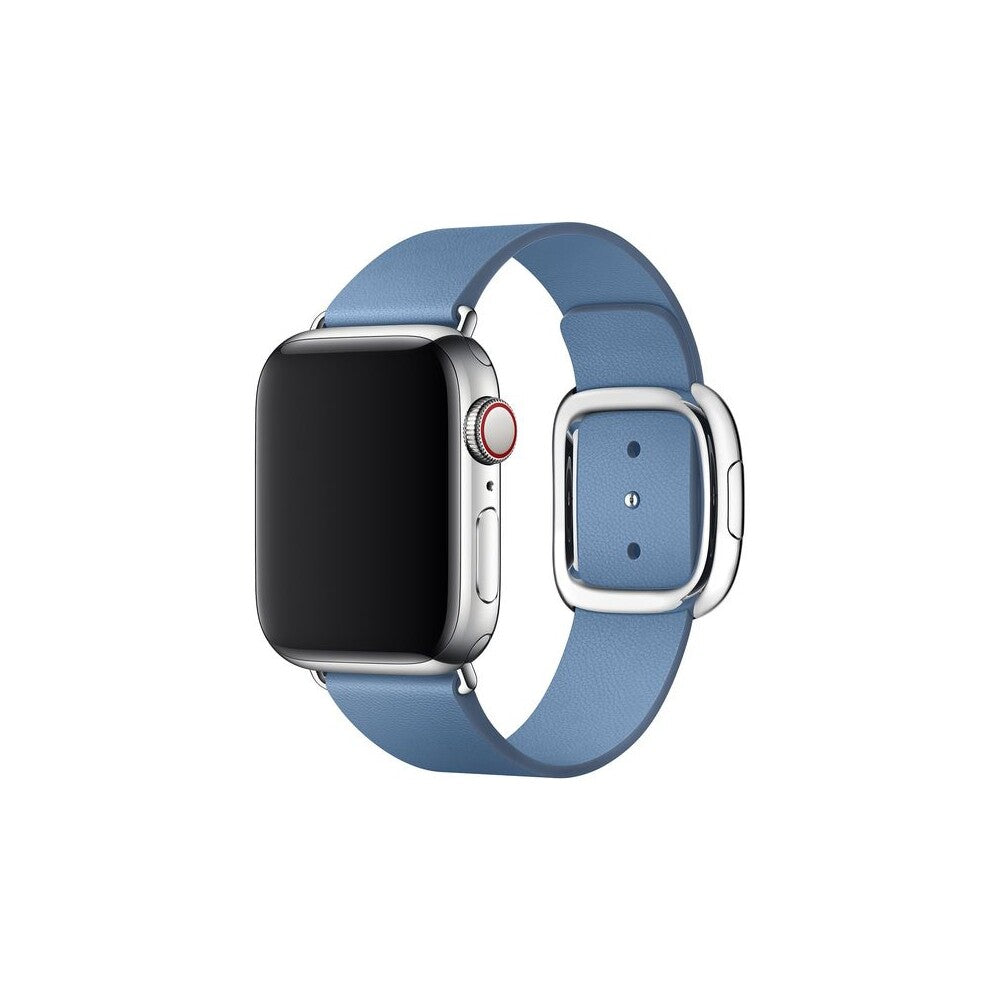 Apple Watch 38/40/41 mm chrpově modrý řemínek s moderní přezkou – velký