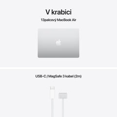 MacBook Air 13", Apple M5 čip, 10jádrové CPU, 10jádrové GPU, 32 GB, 512GB SSD, CZ - stříbrná