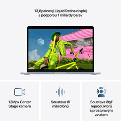 MacBook Air 13", Apple M5 čip, 10jádrové CPU, 10jádrové GPU, 32 GB, 4TB SSD, INT - blankytně modrá
