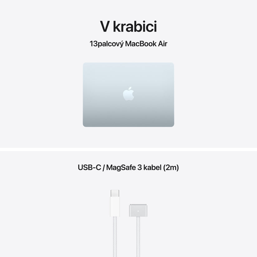 MacBook Air 13", Apple M5 čip, 10jádrové CPU, 10jádrové GPU, 16 GB, 4TB SSD, CZ - blankytně modrá