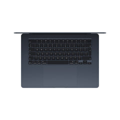 MacBook Aie 15", Apple M5 10jádrové CPU, 10jádrové GPU, 16 GB, 512GB SSD, INT klávesnice - temně inkoustová (otevřený) - bonami.click