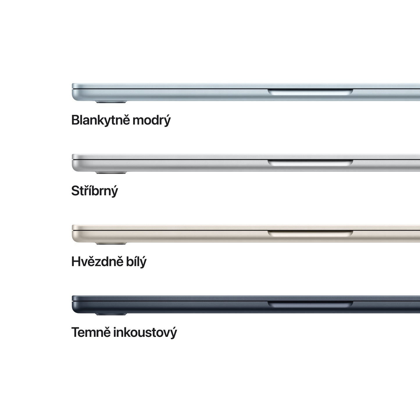 MacBook Air 15,3", Apple M5 10jádrové CPU, 10jádrové GPU, 16GB, 512GB SSD – temně inkoustový (otevřený) - bonami.click