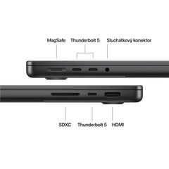MacBook Pro 14,2", Apple M5 Max 18jádrové CPU, 32jádrové GPU, 36GB, 2TB SSD – vesmírně černý (otevřený) - bonami.click