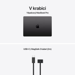 MacBook Pro 14,2", Apple M5 čip, 10jádrové CPU, 10jádrové GPU, 32GB, 1TB SSD – vesmírně černý (otevřený) - bonami.click