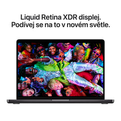 MBP 14", M5 10 CPU, 10 GPU, 16GB, 1TB SSD, CZK klávesnice - vesmírně černý - bonami.click