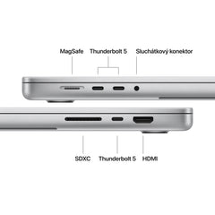 MacBook Pro 16", Apple M5 Max čip, 18jádrové CPU, 40jádrové GPU, 128 GB, 4TB SSD, INT - stříbrná