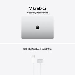MacBook Pro 16", Apple M5 Max čip, 18jádrové CPU, 40jádrové GPU, 128 GB, 4TB SSD, INT - stříbrná
