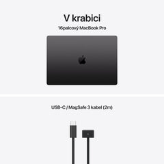 MacBook Pro 16,2", Apple M5 Max 18jádrové CPU, 32jádrové GPU, 36GB, 2TB SSD – vesmírně černý