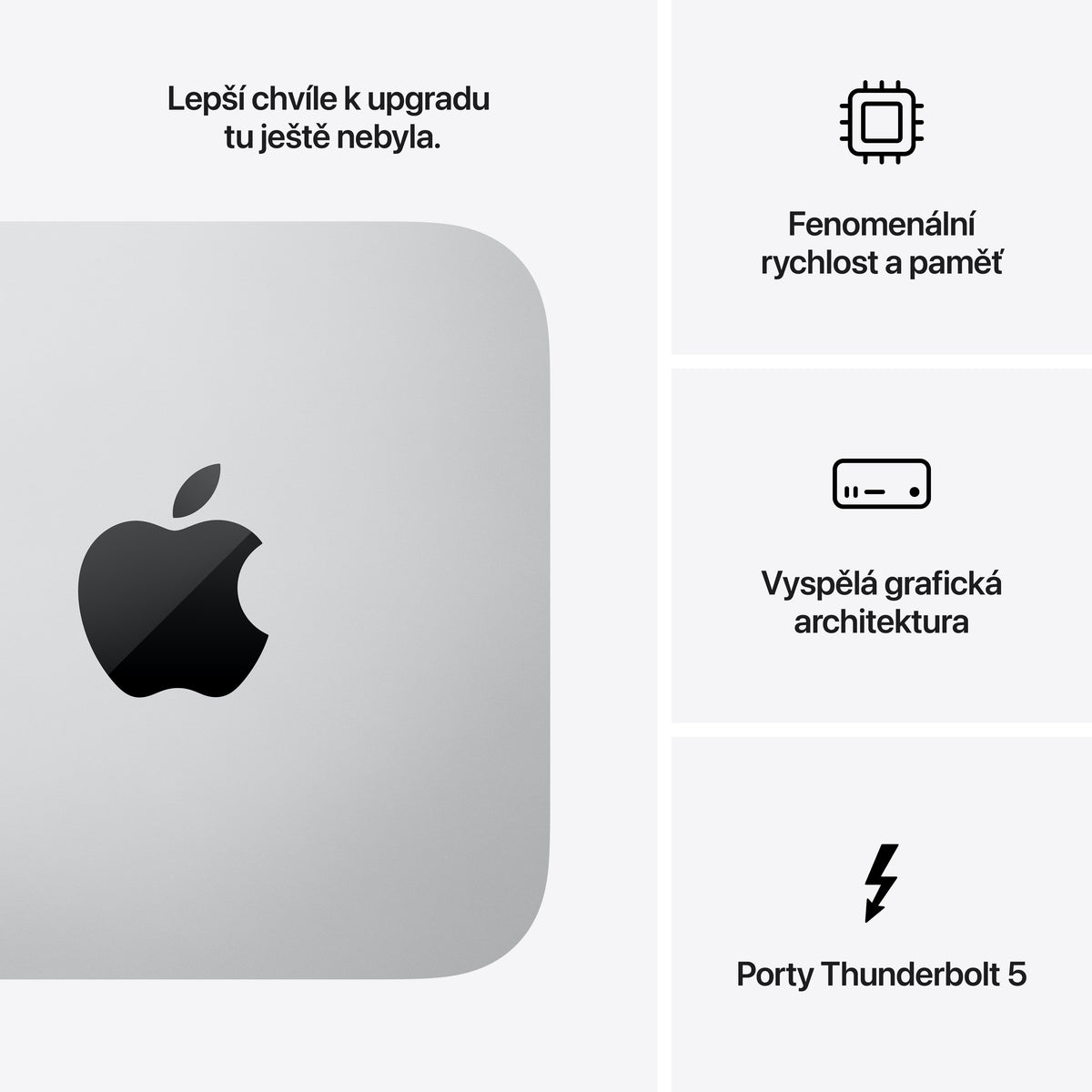 Mac Studio, Apple M4 Max čip, 16jádrové CPU, 40jádrové GPU, 48GB, 1TB SSD - stříbrný - bonami.click
