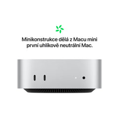 Mac mini, Apple M4 10jádrové CPU, 10jádrové GPU, 16GB, 512GB SSD - stříbrný (otevřený) - bonami.click