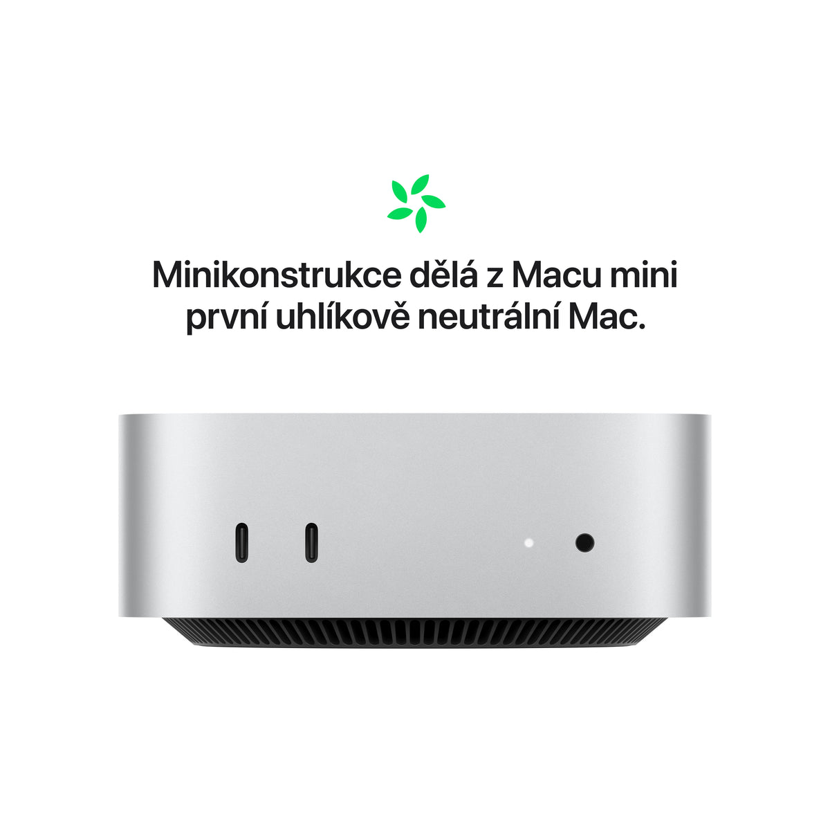 Mac mini, Apple M4 10jádrové CPU, 10jádrové GPU, 24GB, 512GB SSD - stříbrný