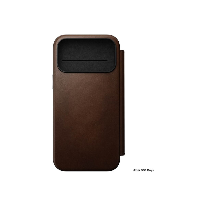 Kryt pro iPhone 17 Pro Max Nomad Modern Leather Folio - hnědý - bonami.click