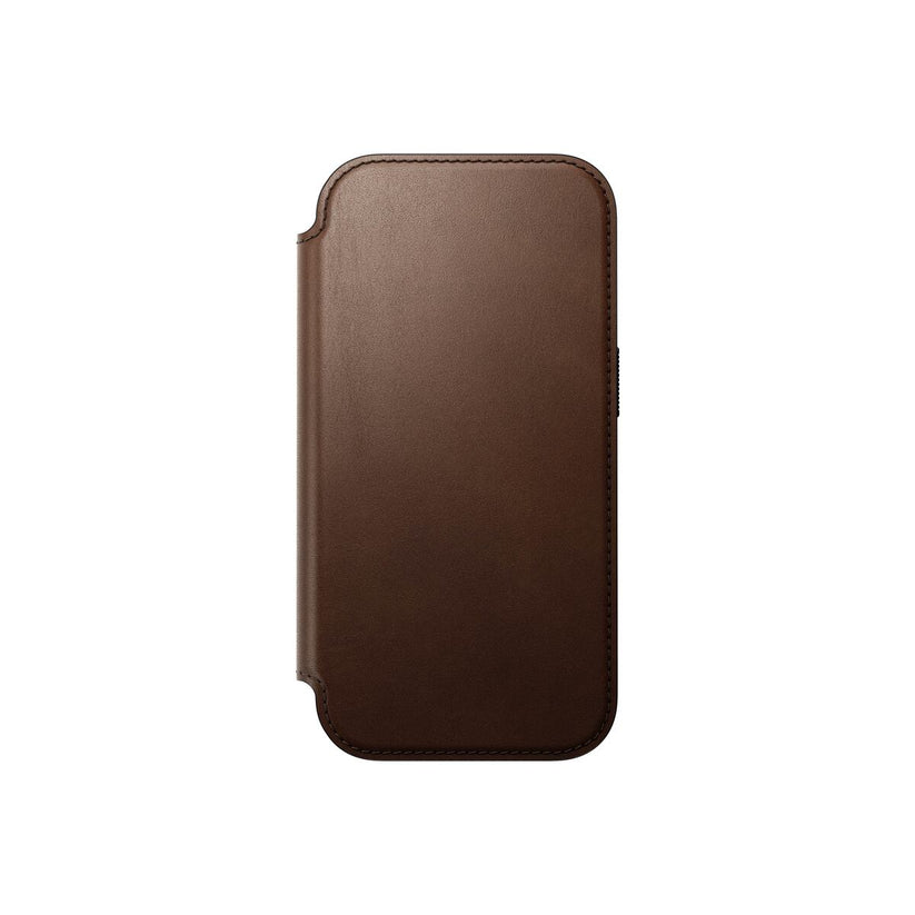 Kryt pro iPhone 17 Pro Nomad Modern Leather Folio - hnědý - bonami.click