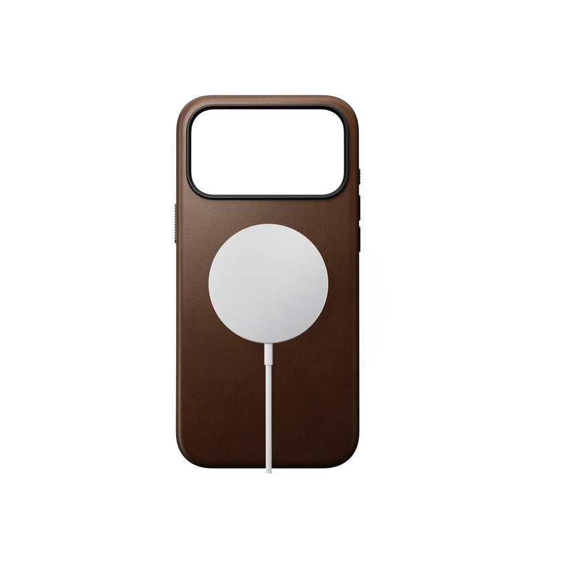 Kryt pro iPhone 17 Pro Max Nomad Modern Leather Case - hnědý - bonami.click