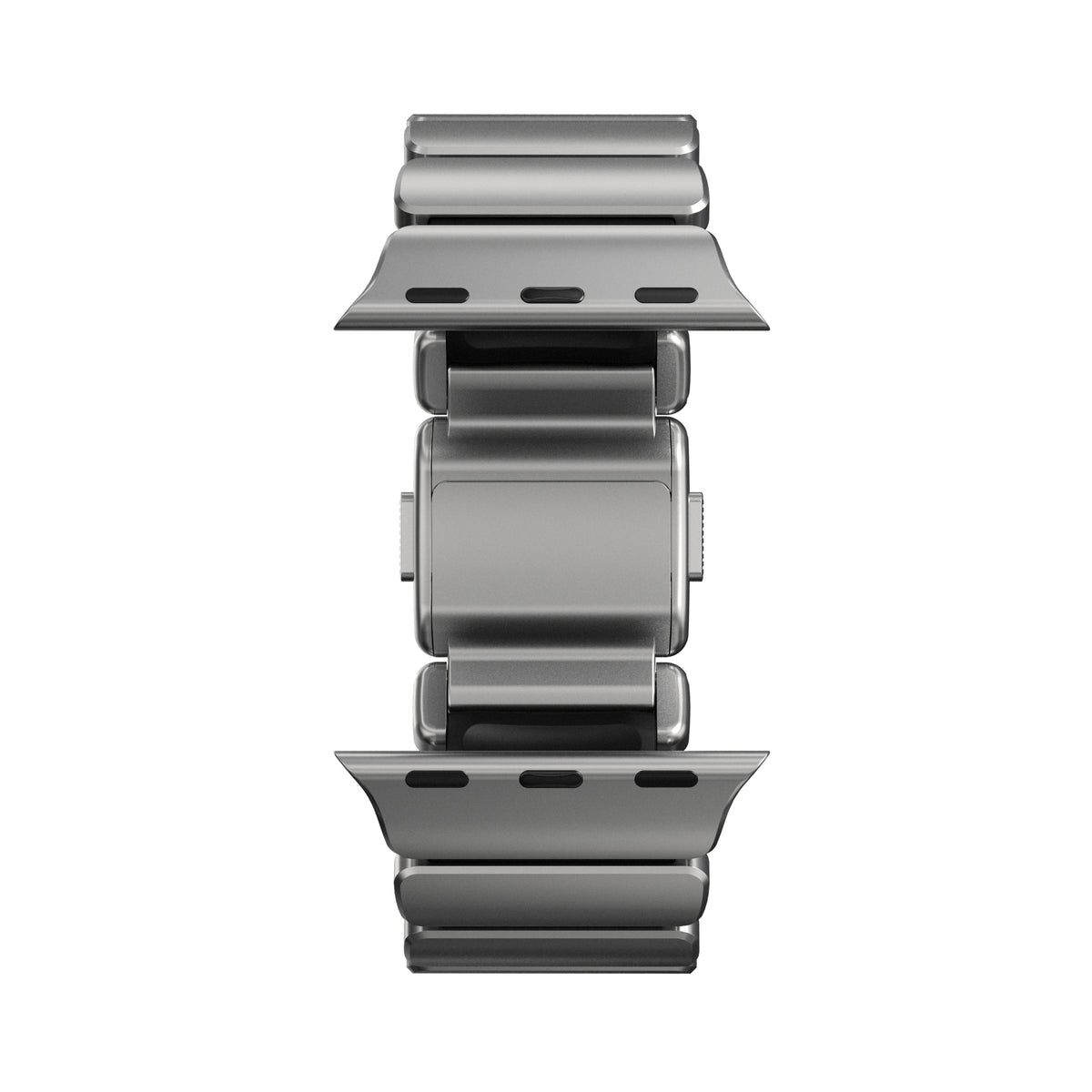 Řemínek pro Apple Watch 45/46/49 mm Nomad Stratos Band FKM - stříbrný - bonami.click