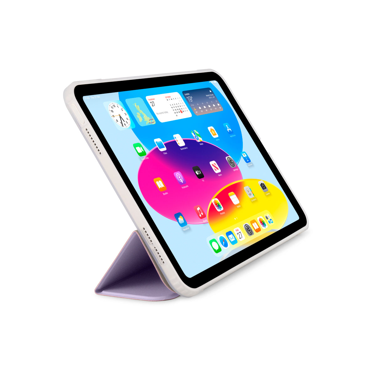 Pouzdro pro iPad (A16/22) Pipetto Origami No7 Tri-Folio Case - fialové
