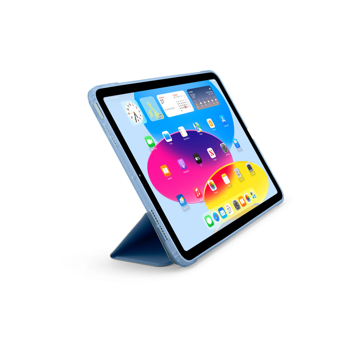Pouzdro pro iPad 10,9" (2022) Pipetto Origami No7 Tri-Folio Case - světle modré - bonami.click