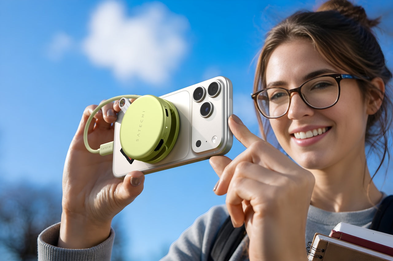 Satechi OntheGo 5-in-1 Multiport adaptér - citrusově žlutý