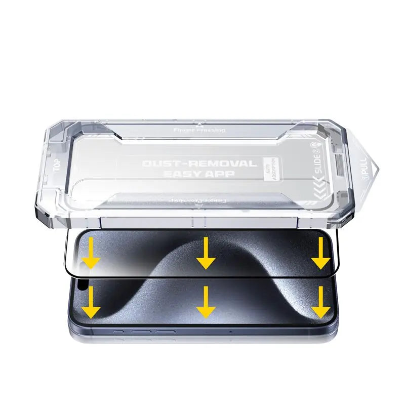 Ochranné sklo pro iPhone 15 Mobile Origin Yellow Screen Guard s aplikátorem - bonami.click
