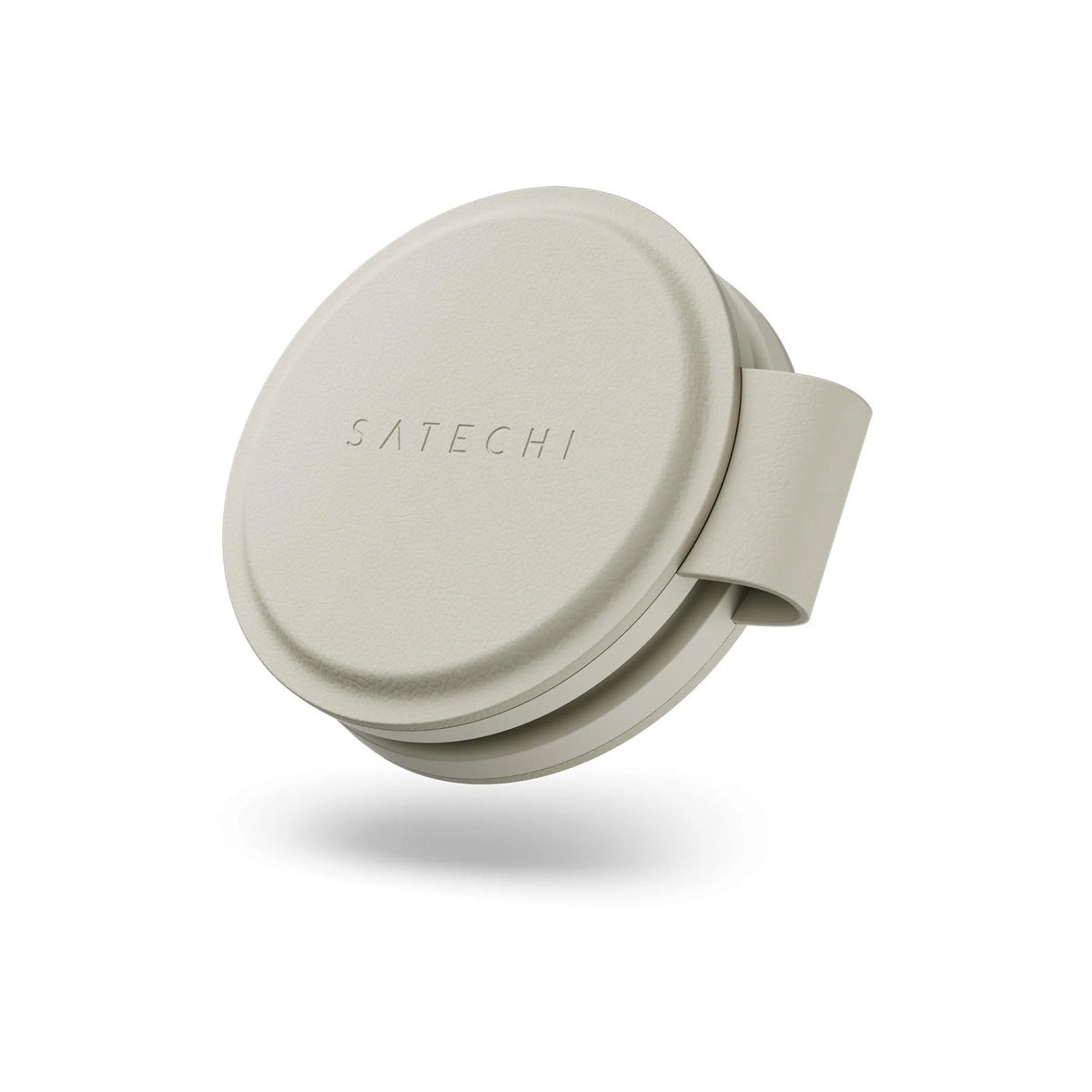 Skládací bezdrátová nabíječka Satechi OntheGo Qi2 2v1 - písková