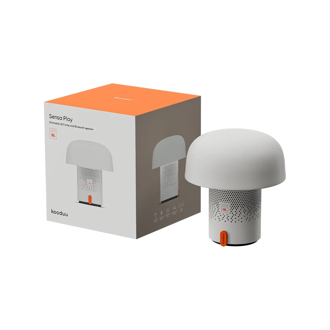 Designová lampa s reproduktorem Kooduu Sensa Play - bílá