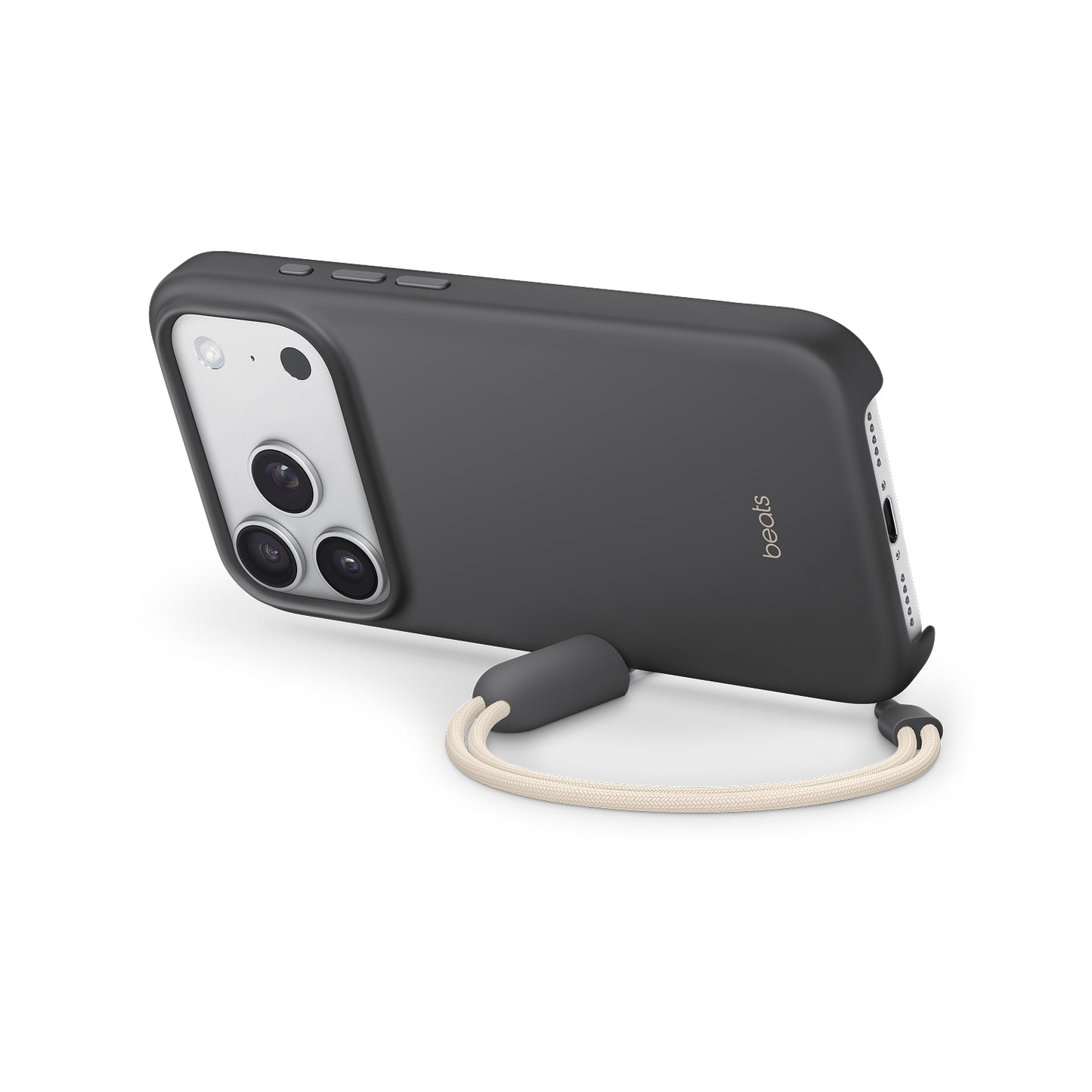 Kryt se stojánkem pro iPhone 17 Pro Beats s MagSafe a ovladačem fotoaparátu - granitově šedý - bonami.click