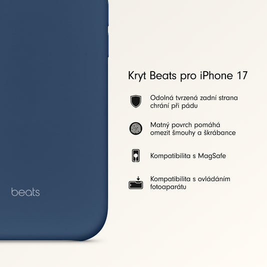 Kryt pro iPhone 17 Beats s MagSafe a ovladačem fotoaparátu - hlubinně modrý - bonami.click