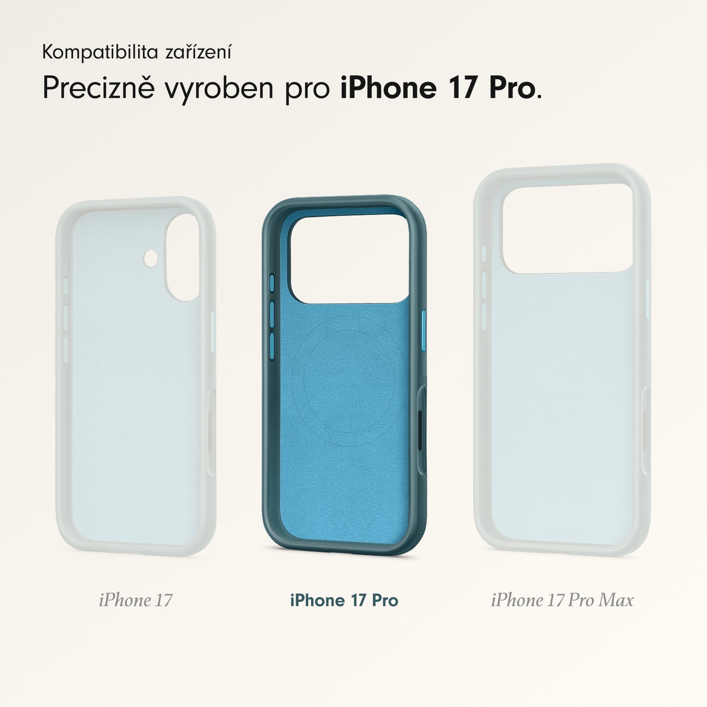 Odolný kryt pro iPhone 17 Pro Beats s MagSafe a ovladačem fotoaparátu - rocky modrý - bonami.click