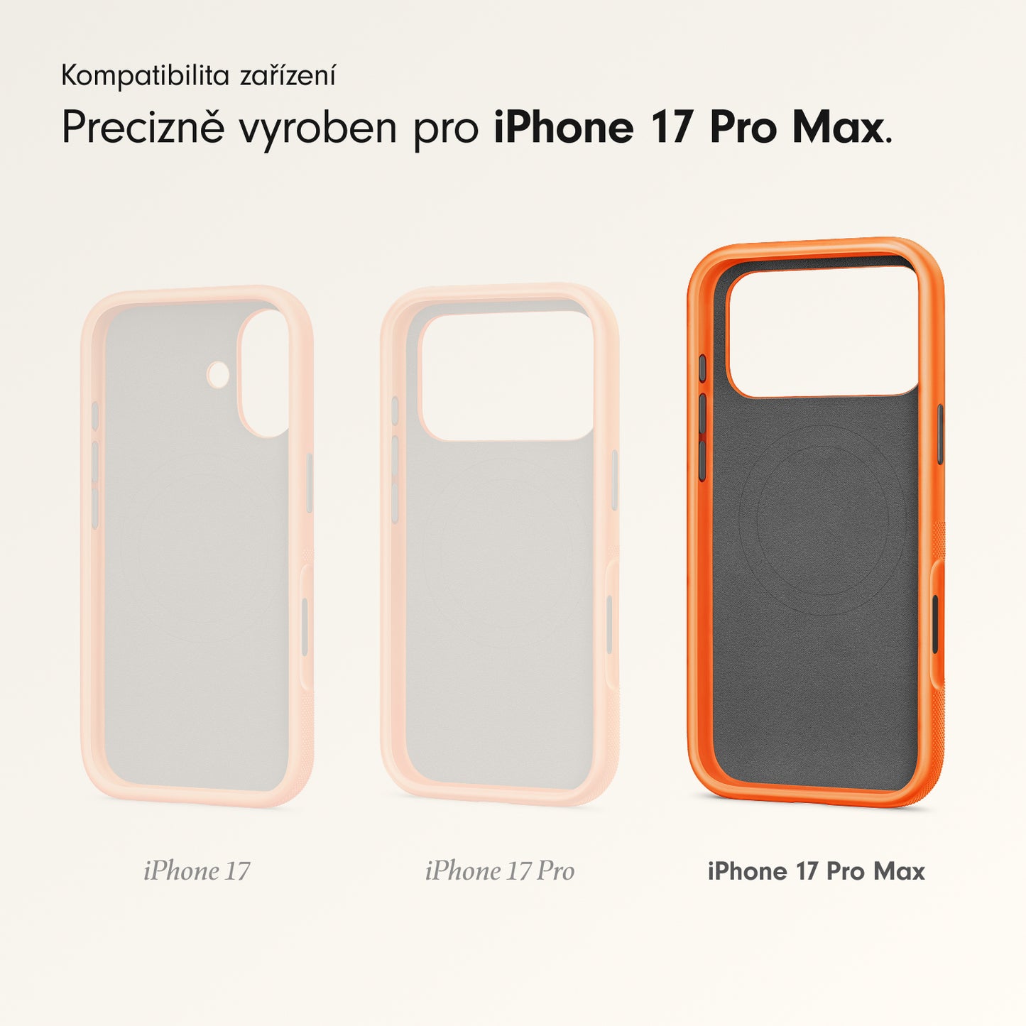 Odolný kryt iPhone 17 Pro Max Beats s MagSafe a ovladačem fotoaparátu - sierra oranžový - bonami.click