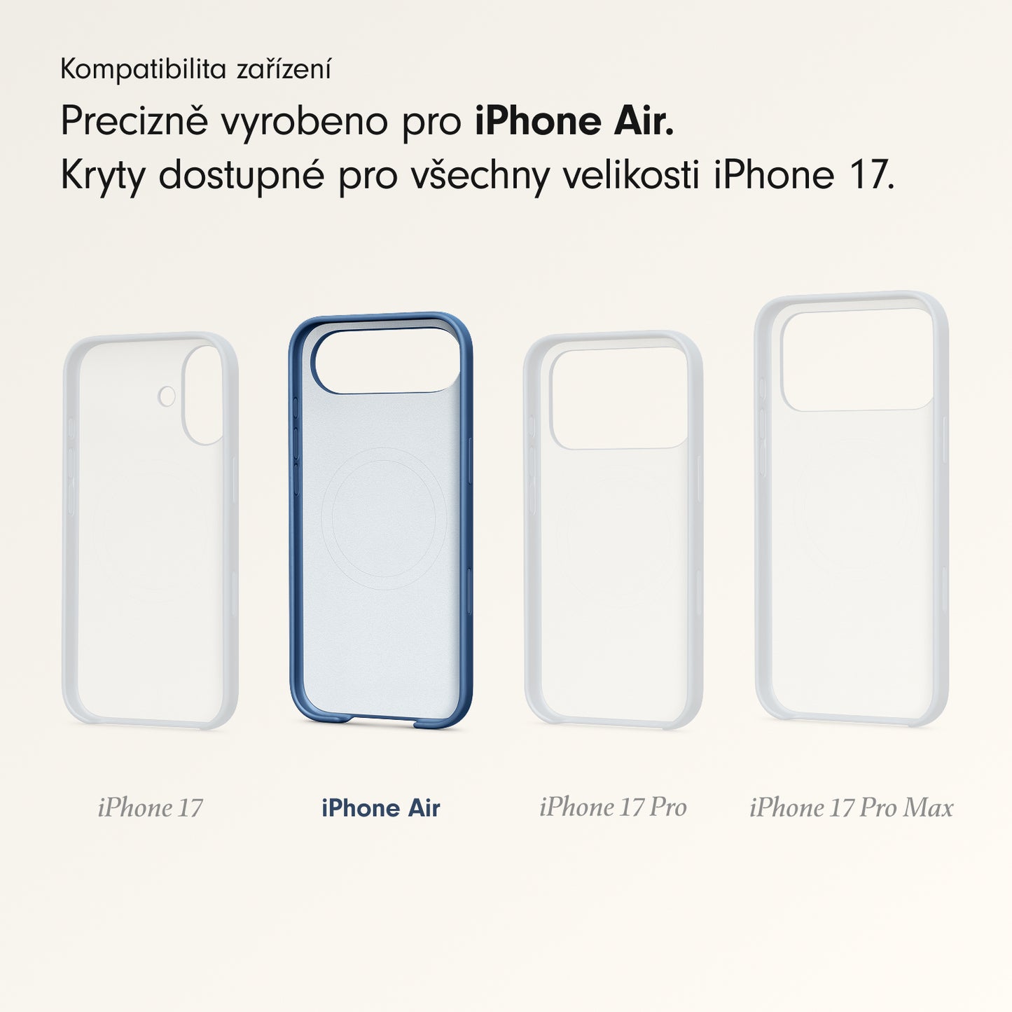 Kryt pro iPhone Air Beats s MagSafe a ovladačem fotoaparátu - hlubinně modrý - bonami.click