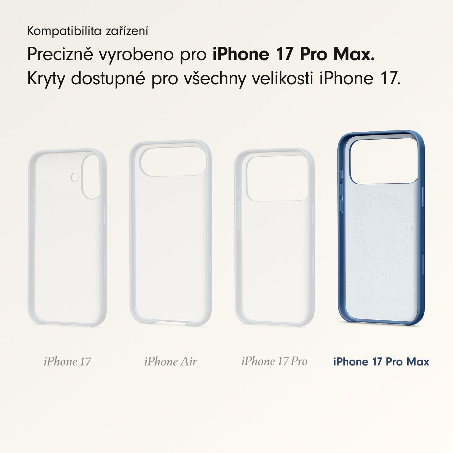 Kryt pro iPhone 17 Pro Max Beats s MagSafe a ovladačem fotoaparátu - hlubinně modrý - bonami.click