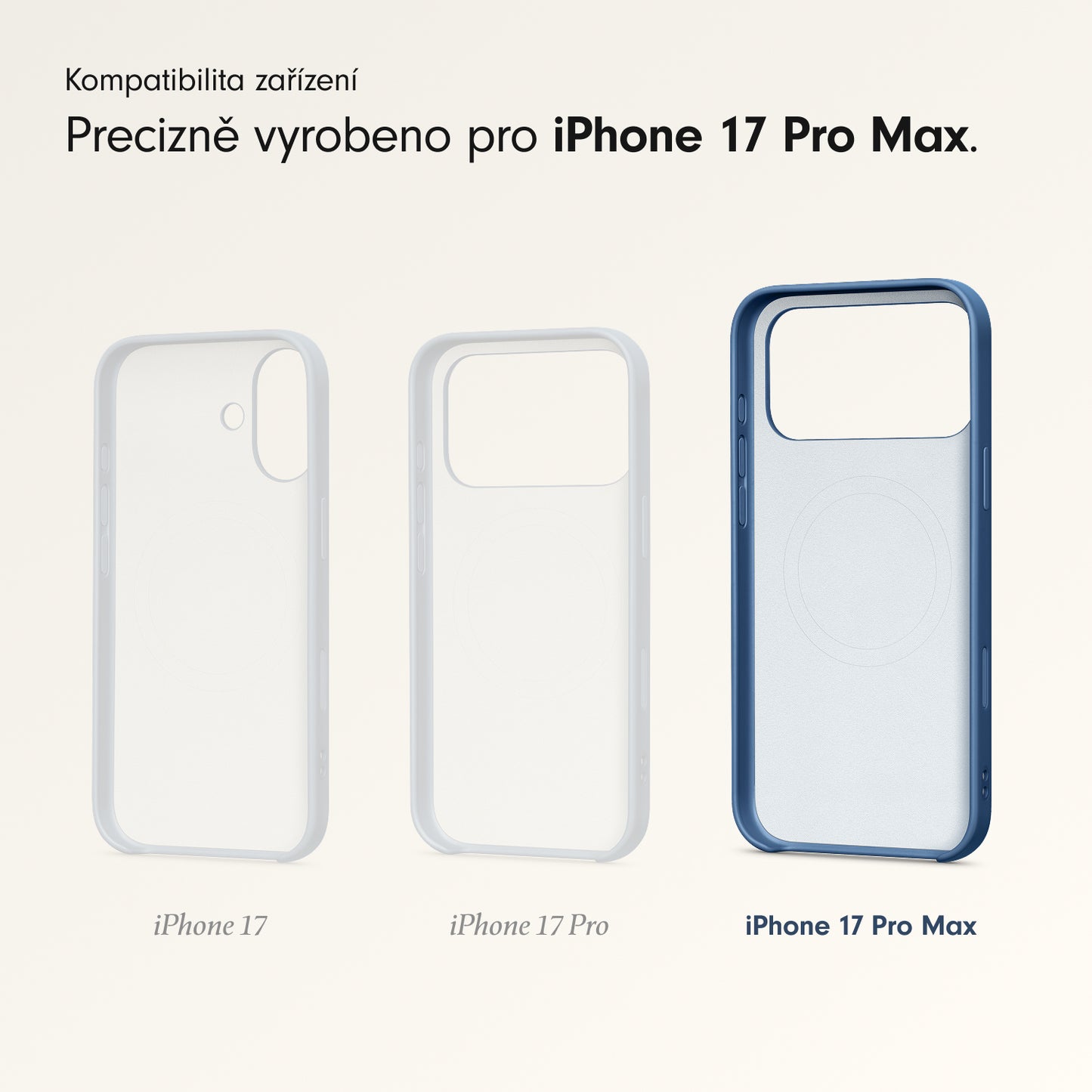 Kryt se stojánkem pro iPhone 17 Pro Max Beats s MagSafe a ovladačem fotoaparátu - hlubinně modrý - bonami.click