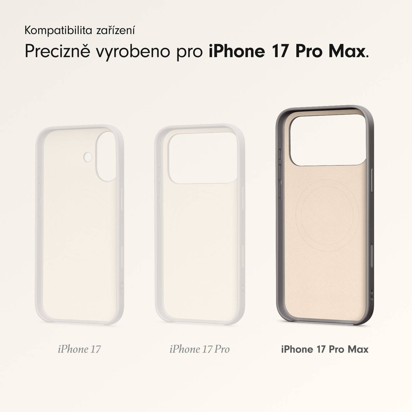 Kryt se stojánkem pro iPhone 17 Pro Max Beats s MagSafe a ovladačem fotoaparátu - granitově šedý - bonami.click