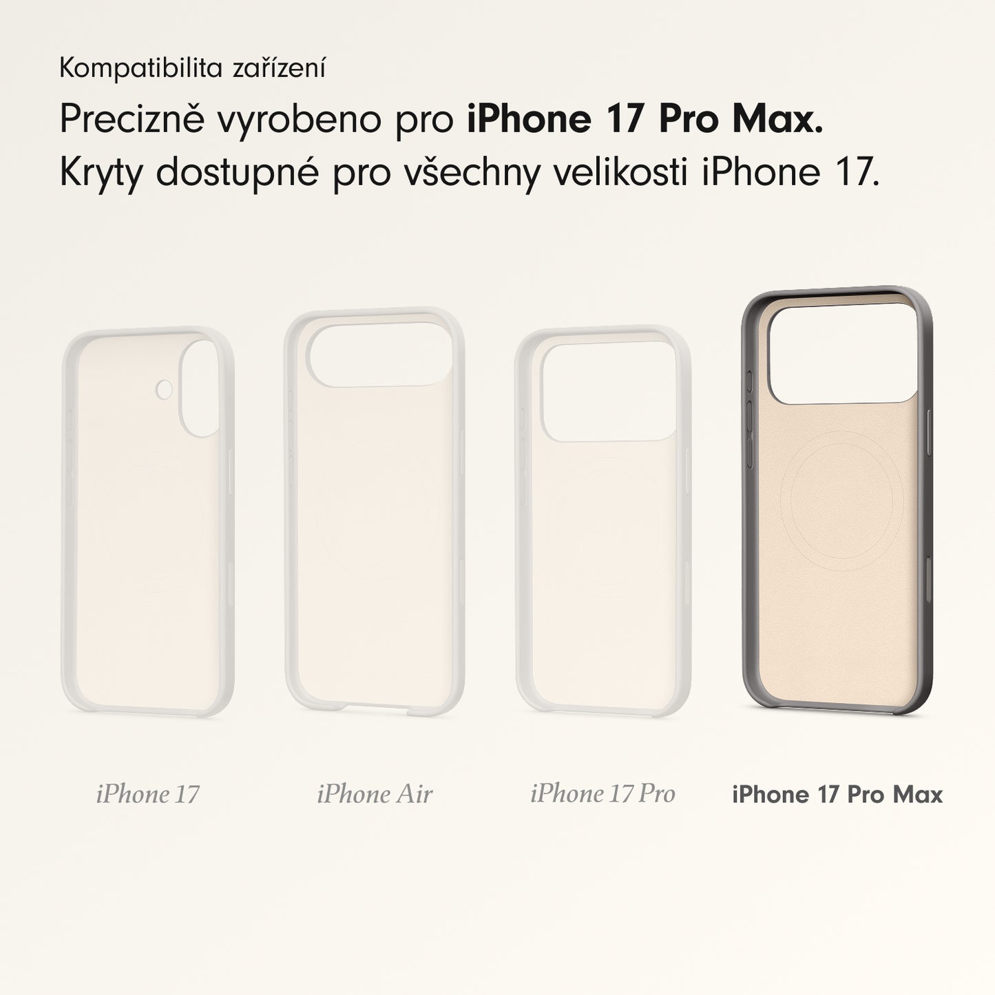 Kryt pro iPhone 17 Pro Max Beats s MagSafe a ovladačem fotoaparátu - granitově šedý - bonami.click